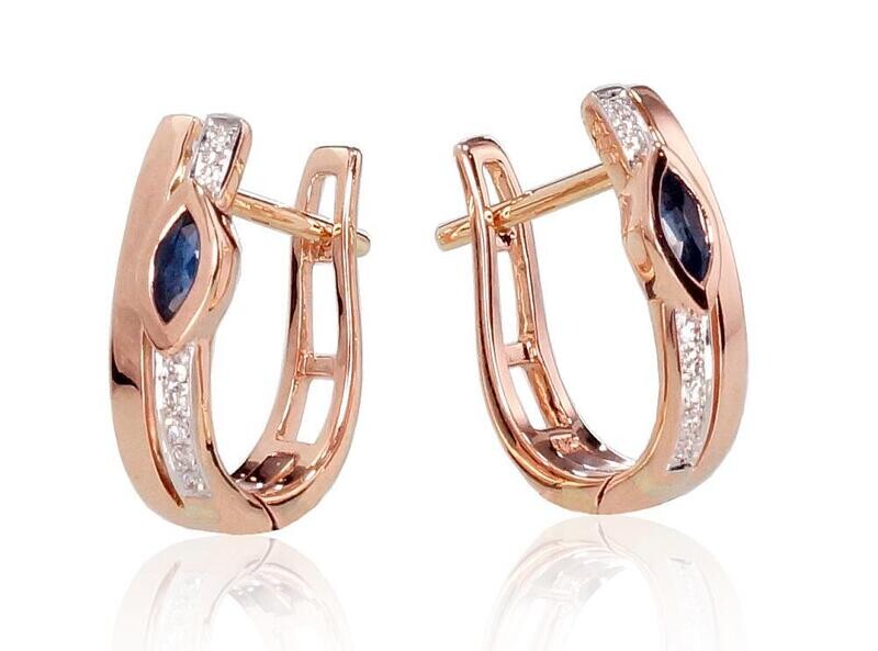 Earrings with Lever backs A1200713AuRPRhWDISA