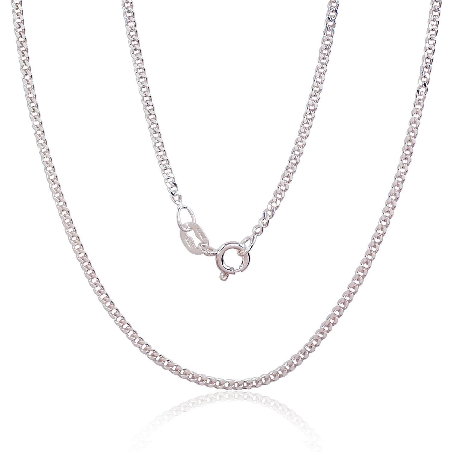 Sidabrinė grandinėlė Curb, storis: 2 mm ADUN2400136