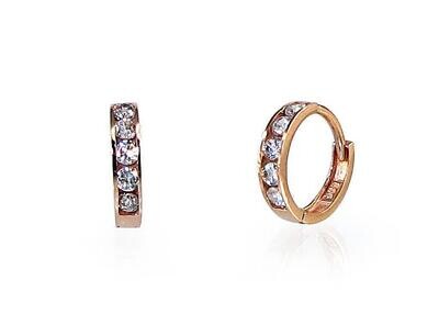 Runde Goldohrringe, Creolen, auch Ohrringe genannt