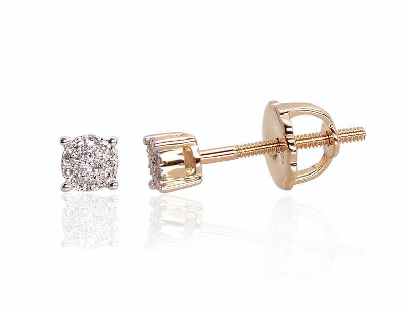 Gold Stud Earrings A1200452AuYPRhWDI Gold Stud Earrings A1200452AuYPRhWDI