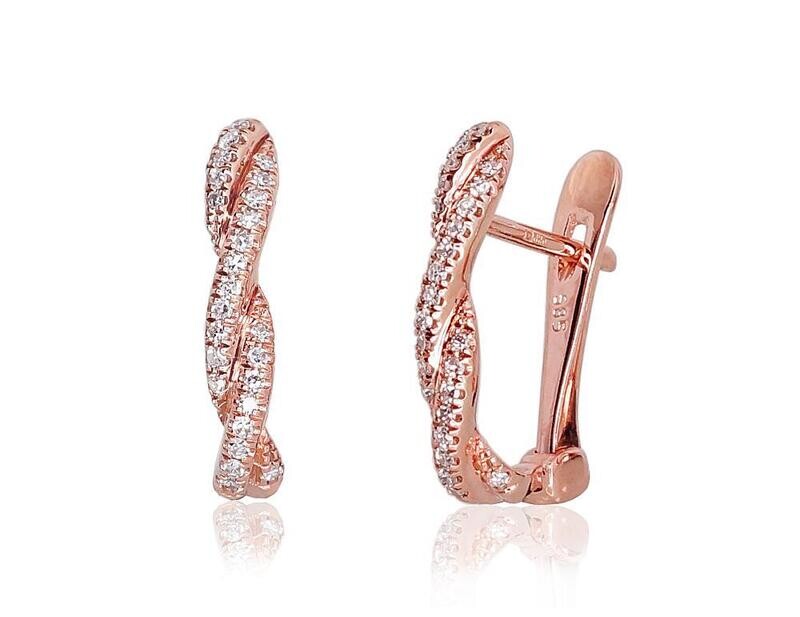 Gold earrings with Lever backs A1200273AuRDI