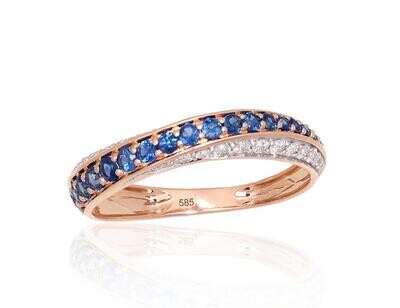 With Gemstone Gold Ring A1101171AuRPRhWDISA With Gemstone Gold Ring A1101171AuRPRhWDISA
