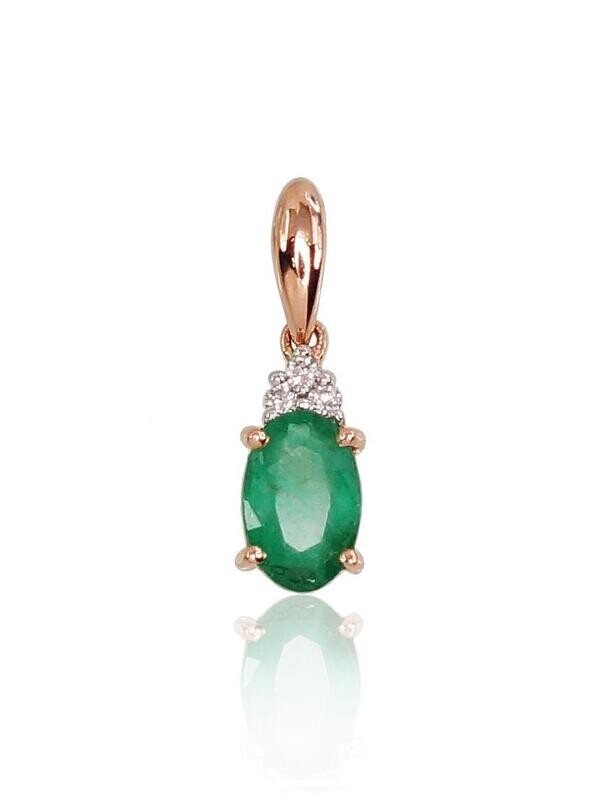 Gold Pendant with Gemstone A1300177AuRPRhWDIEM