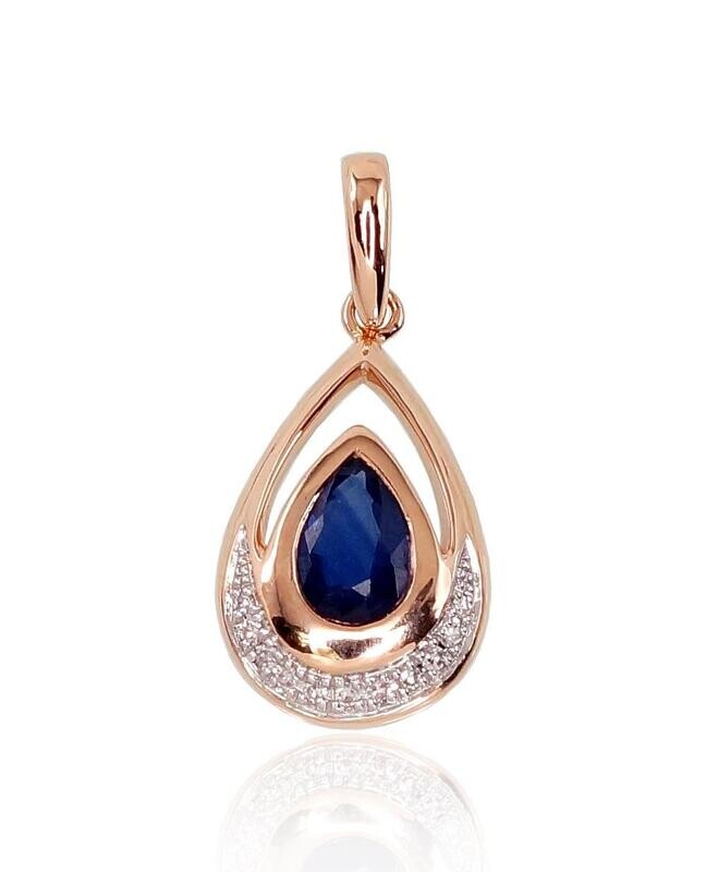Gold Pendant with Gemstone A1300527AuRPRhWDISA