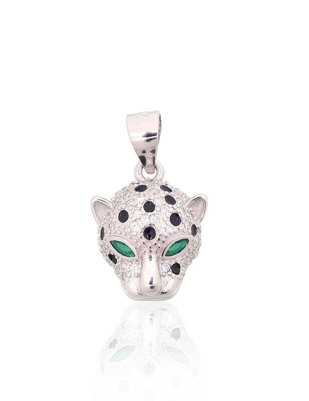 Silver pendant A2301987PRhGrCZCZGMLBK