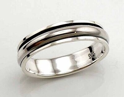 Sidabrinis vestuvinis žiedas A2100434POxBk