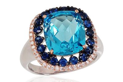 With Gemstone Gold Ring A1100816AuRAuWDISATZB