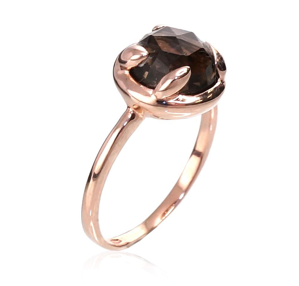 Žiedai, Moterims, Su akute, Dulsvas kvarcas, metalas Auksas, praba 585, modelis 1100055(Au-R)_KZSM