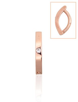 Auksinis auskaras į bambą, pirsingo auskaras, praba 585, su akute, kaina nuo 210€
