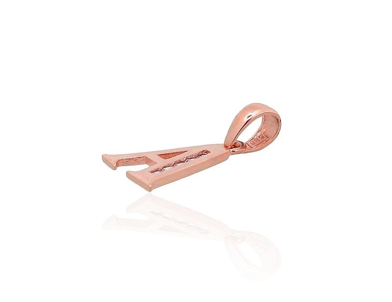 Gold Pendant Letter A A1300745AuRCZ