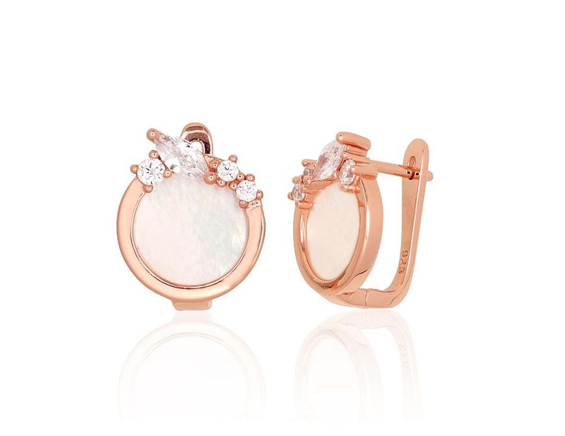 Silver Earrings with English Clasp A2204184PAuRCZPL