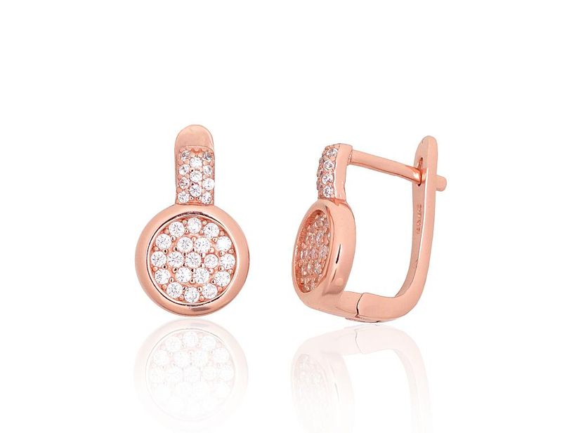 Silver Earrings with English Clasp A2204252PAuRCZ