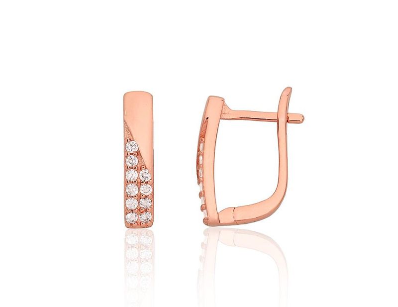 Silver Earrings with English Clasp A2204197PAuRCZ