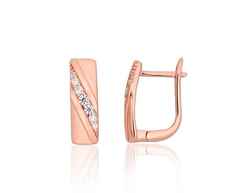 Silver Earrings English Clasp A2204200PAuRCZ