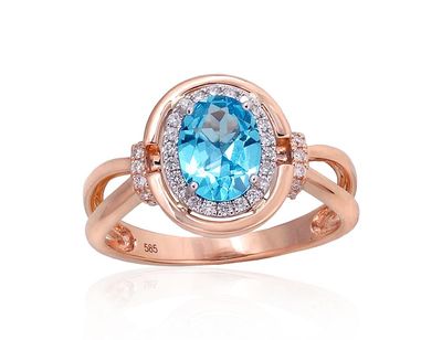 Su brangakmeniu auksinis Žiedas A1100525AuRAuWDITZB