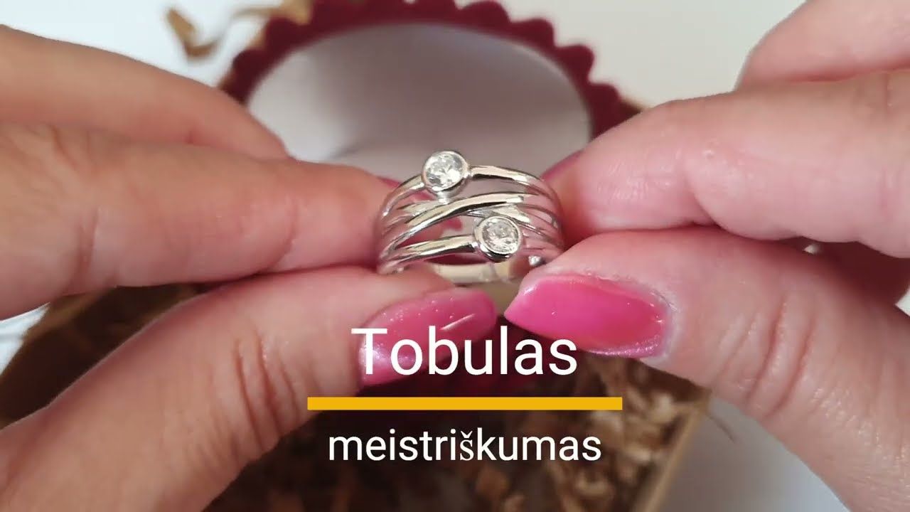 Žiedai, Moterims, Su akute, Cirkonai, metalas Sidabras, praba 925, modelis 2101635(PRh-Gr)_CZ