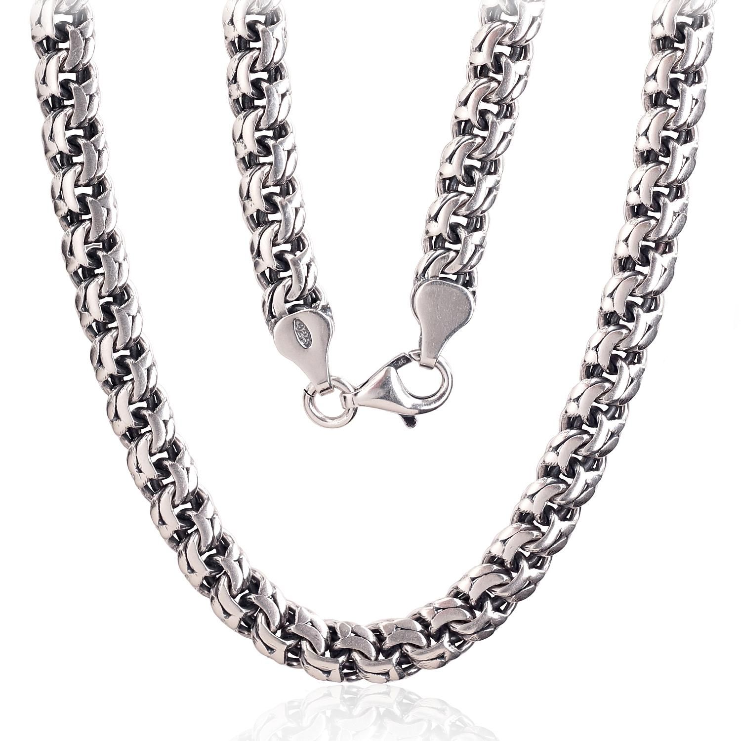 Sidabrinė Grandinėlė Sidabrinė grandinėlė Bismark 6 mm  A2400003POxBk