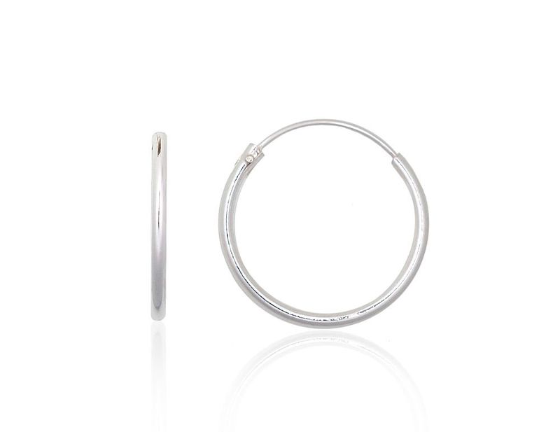 Silver Earrings Rinkutės - Round Earrings A2203861