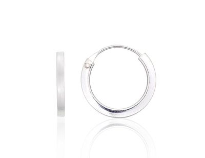 Sidabriniai Auskarai Rinkutės - Apvalūs Auskarai A2203979 Sidabriniai Auskarai Rinkutės, rinkės, apvalūs Auskarai moterims, didelės rinkės, kaina 65 €