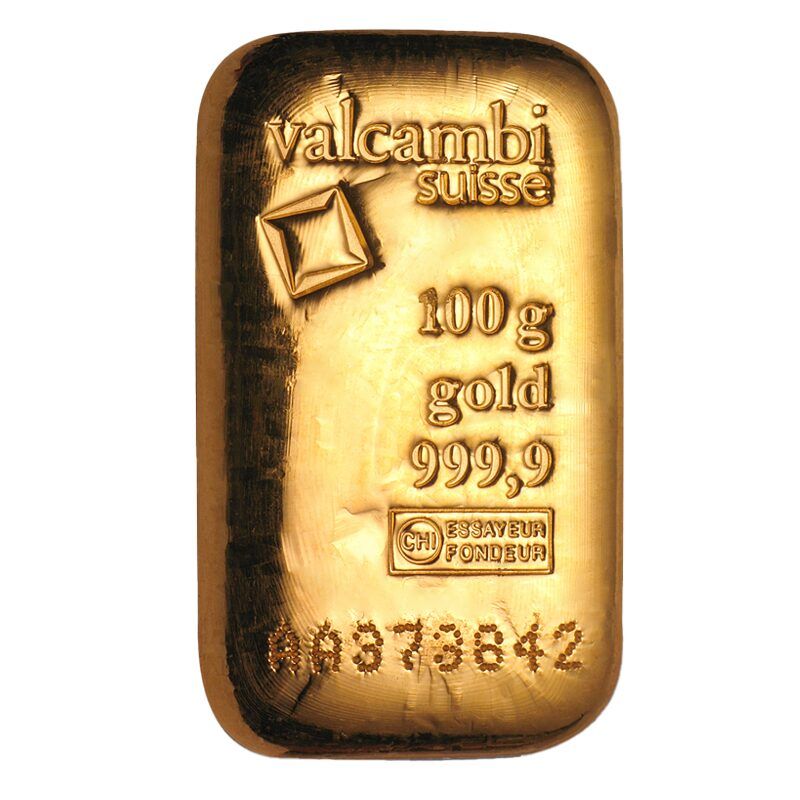 Aukso luitas 100 g. Valcambi!