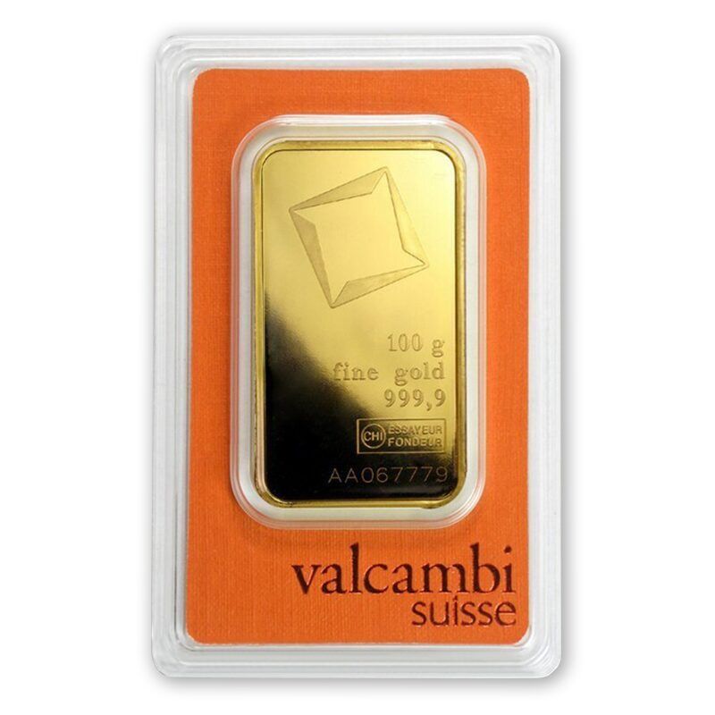 Aukso luitas 100 g.  Valcambi!
