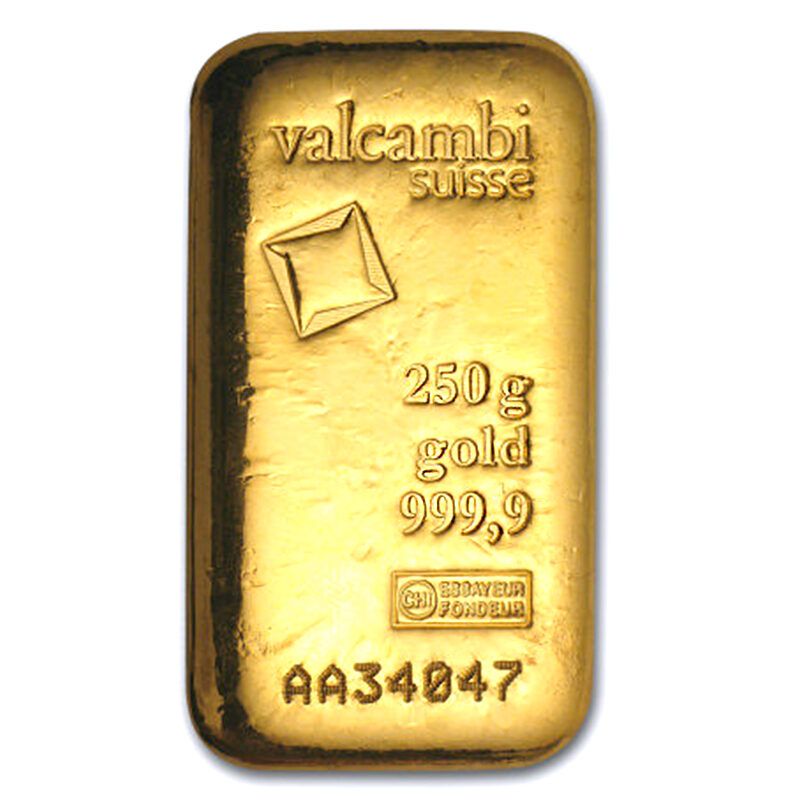 Aukso luitas 250 g.  Valcambi!