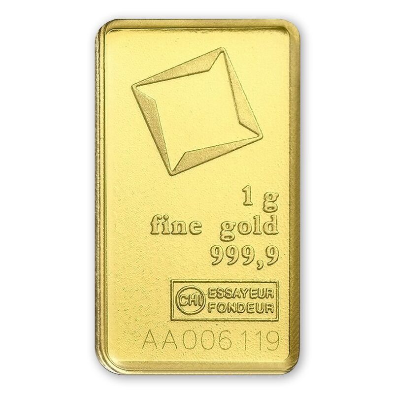 1 g. svorio aukso luitas, praba 999,9