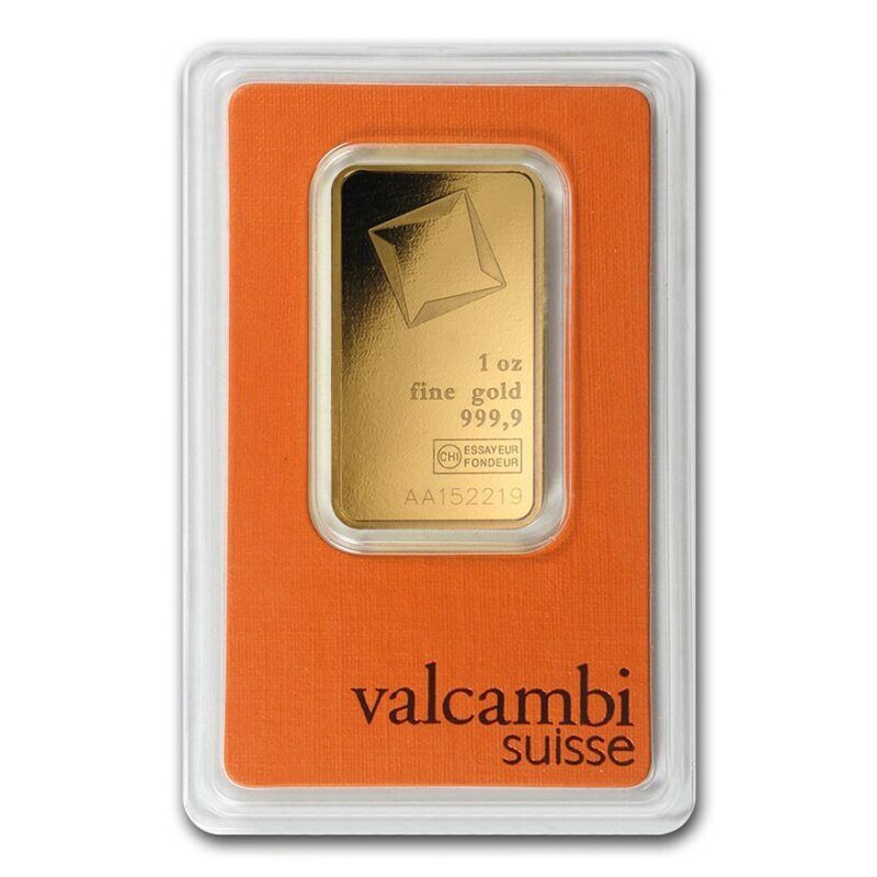 Aukso luitas 1 oz.  Valcambi!