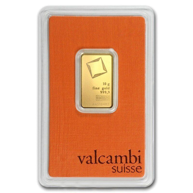 Aukso luitas 10 g.  Valcambi!