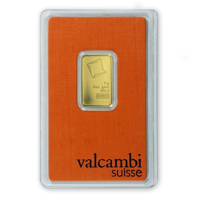 Aukso luitas 5 g.  Valcambi!