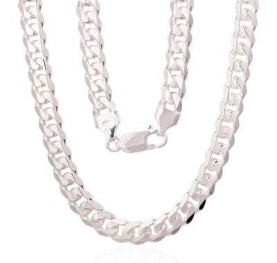 Men&#39;s Silver Chain Curb 6 mm A2400154