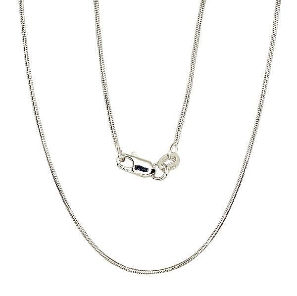Sidabrinė Grandinėlė Sidabrinė grandinėlė Snake 1 mm #2400085(PRh-Gr) A2400085PRhGr