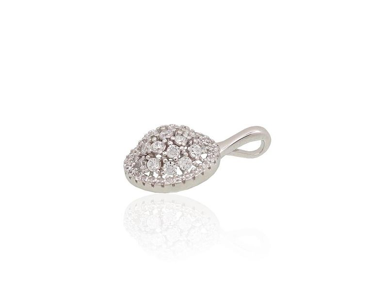 Silver Pendant A2302002PRhGrCZ