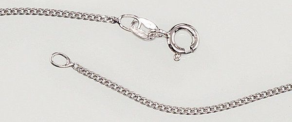 Sidabrinė Grandinėlė Sidabrinė grandinėlė Curb 1.5 mm A2400108PRhGr