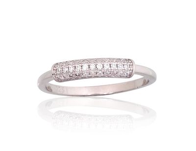 Silver Ring A2101805PRhGrCZ Silver Ring A2101805PRhGrCZ