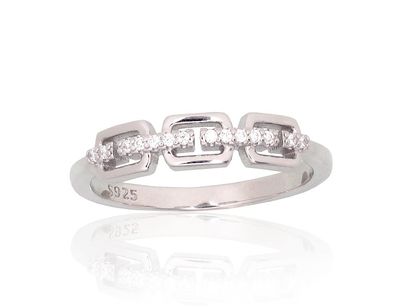 Silver Ring A2101952PRhGrCZ Silver Ring A2101952PRhGrCZ