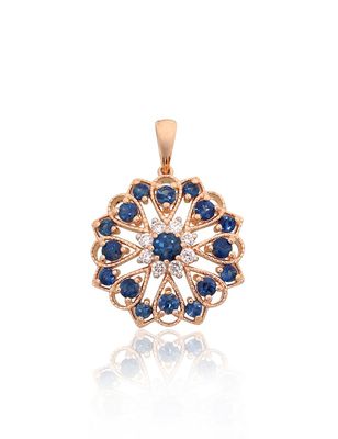 Gold Pendant with Gemstone A1301138AuRPRhWDISA