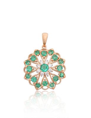 Gold Pendant with Gemstone A1301138AuRPRhWDIEM