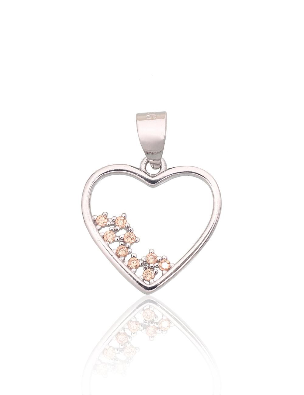 Silver pendant A2301986PRhGrCZLBR Silver 925° Rhodium Plating Zirkons  Women