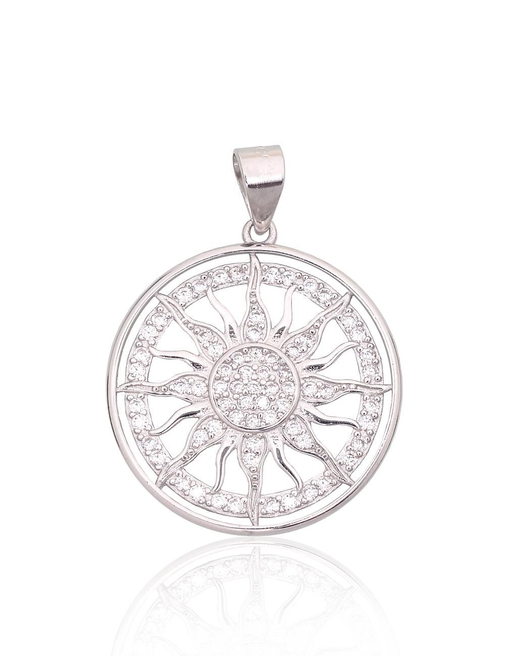 Silver pendant A2301993PRhGrCZ Silver 925° Rhodium Plating Zirkons  Women