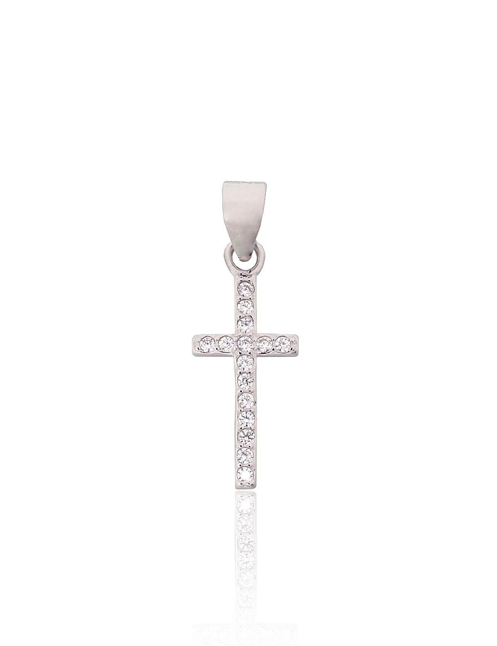 Silver pendant A2302027PRhGrCZ Silver 925° Rhodium Plating Zirkons  Crosses and Icons