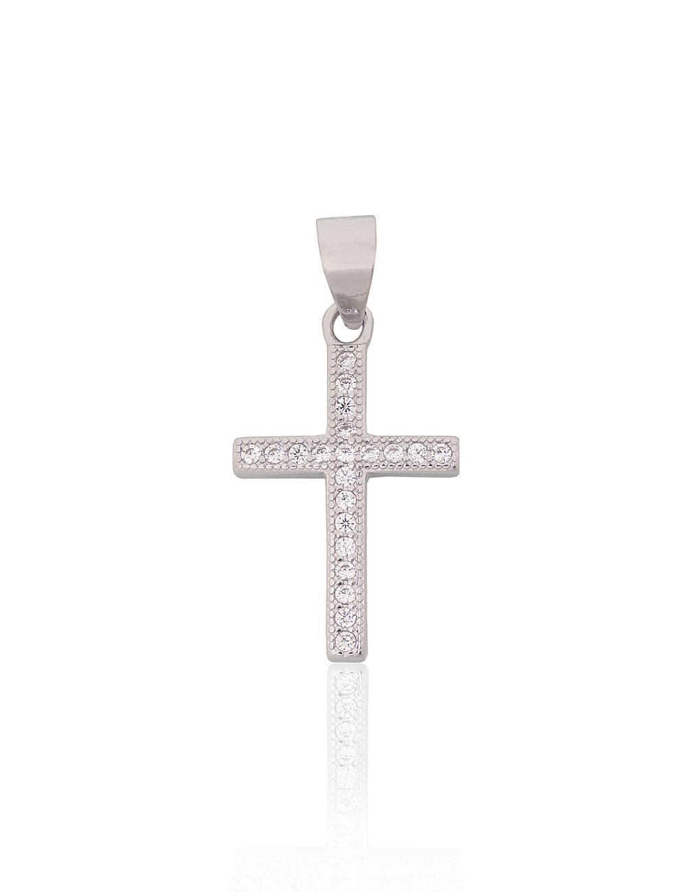 Silver pendant A2302030PRhGrCZ Silver 925° Rhodium Plating Zirkons  Crosses and Icons