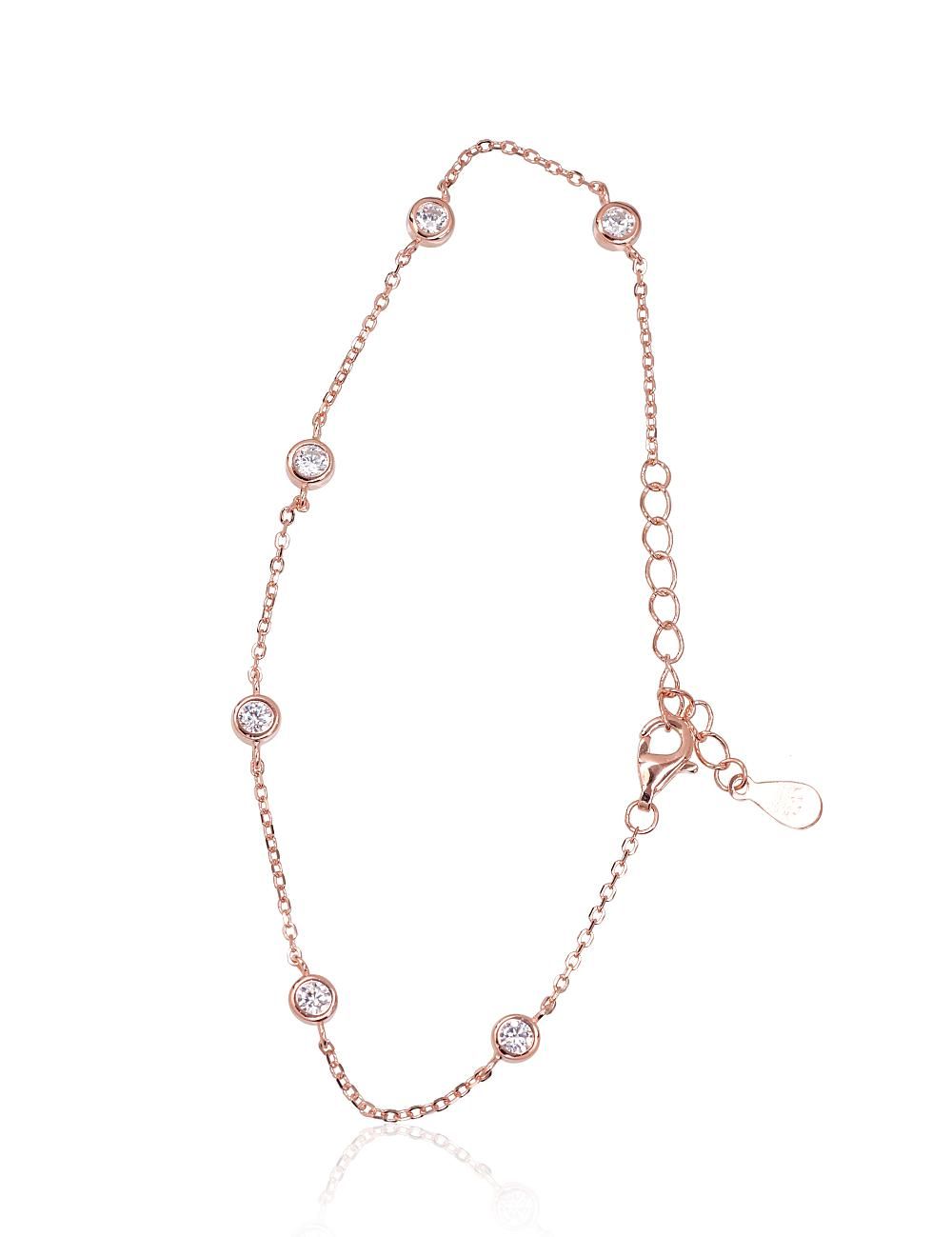 Silver bracelet A2600431PAuRCZ Silver 925° red gold Plating Zirkons  Gold plated