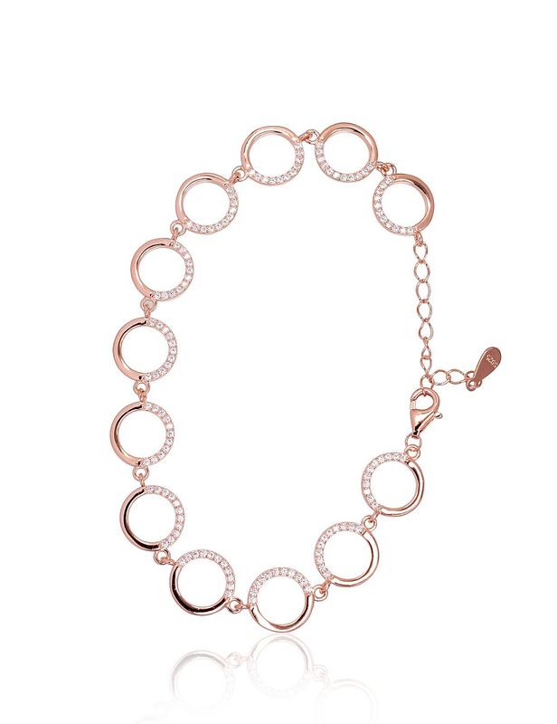 Silver bracelet A2600436PAuRCZ Silver 925° red gold Plating Zirkons  Gold plated