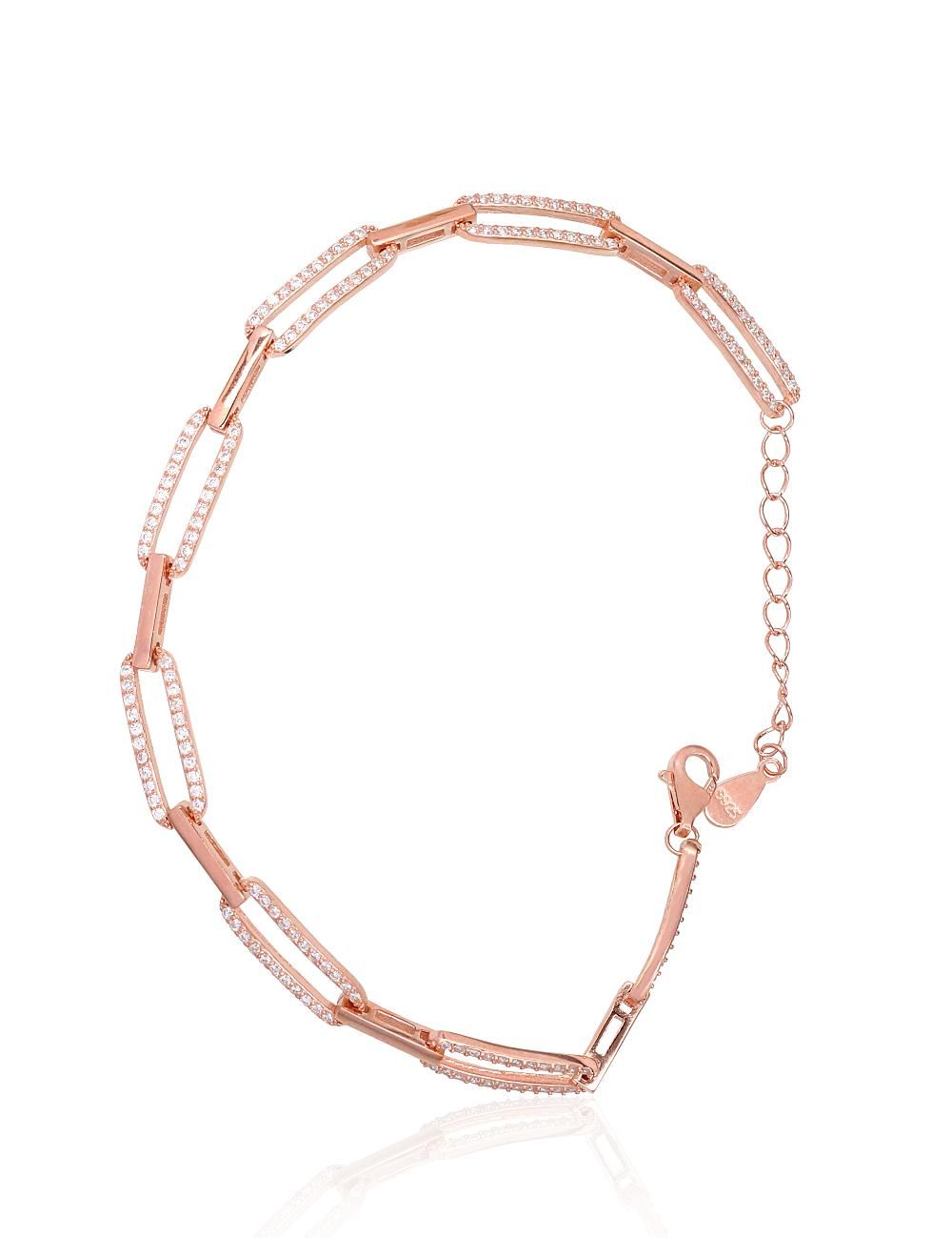 Silver bracelet A2600435PAuRCZ Silver 925° red gold Plating Zirkons  Gold plated