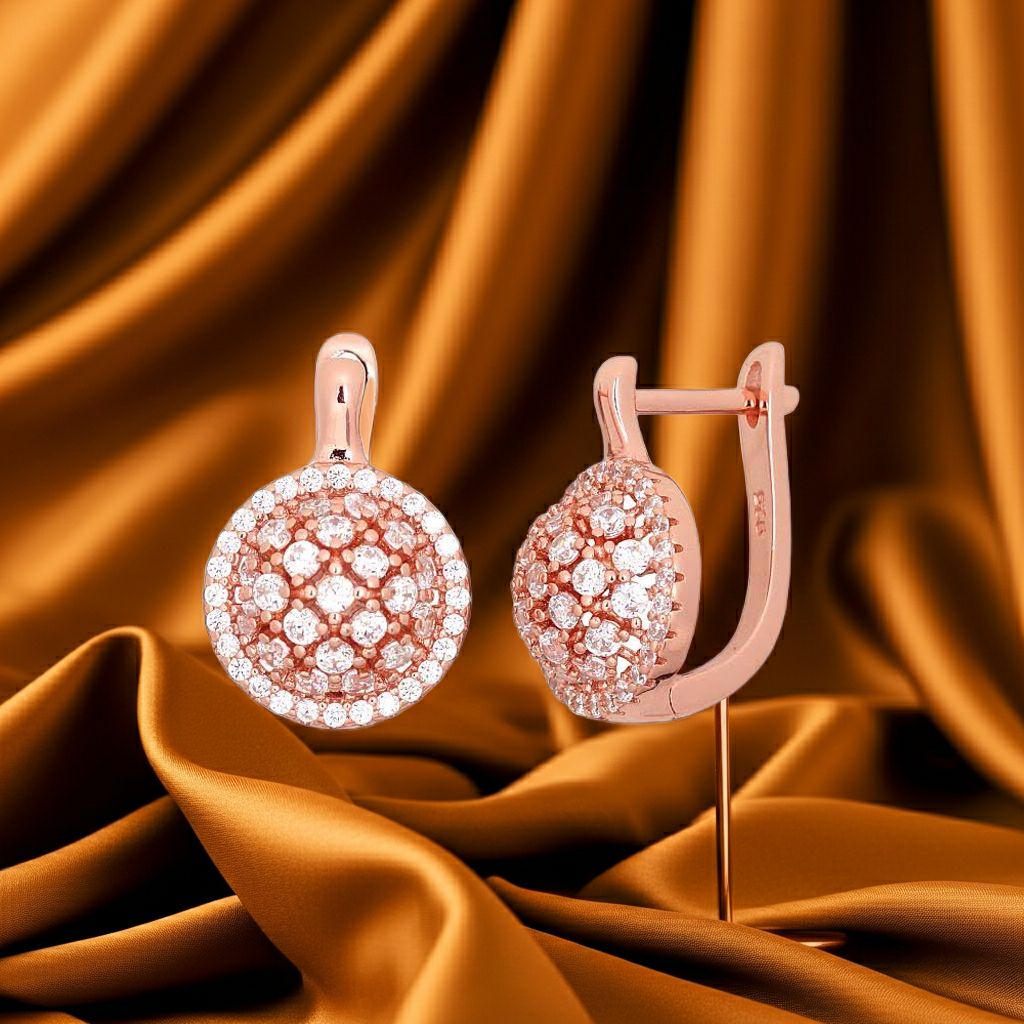 Silver Earrings with English Clasp A2204258PAuRCZ