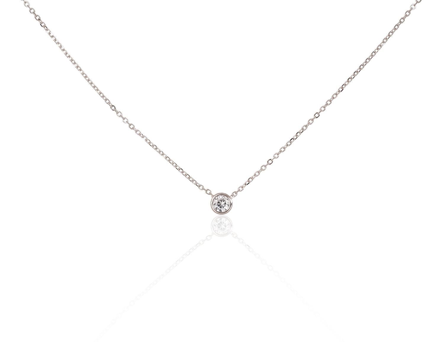 Silver necklace A2500152PRhGrCZ Silver 925° Rhodium Plating Zirkons