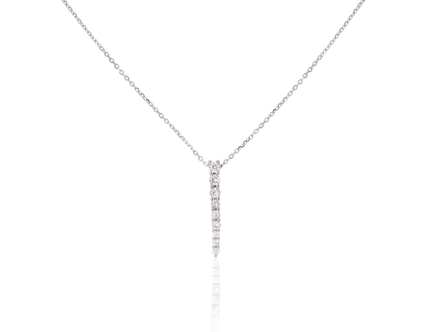 Silver necklace A2500155PRhGrCZ Silver 925° Rhodium Plating Zirkons