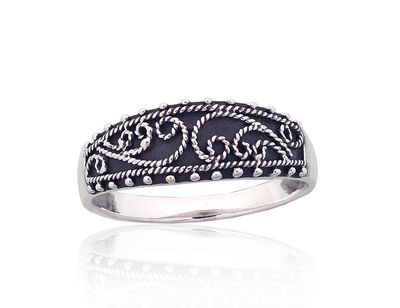 Für Frauen Silberring A2101872POxBk Silber 925° oxide Beschichtung