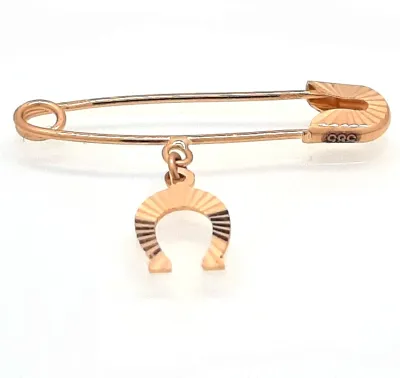 Brooch Twig with Horseshoe of Happiness